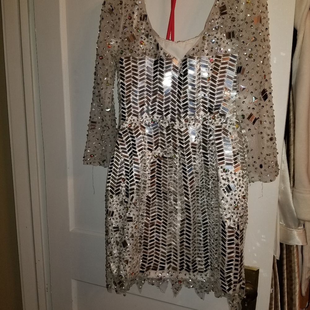 Stunning Silver dress.